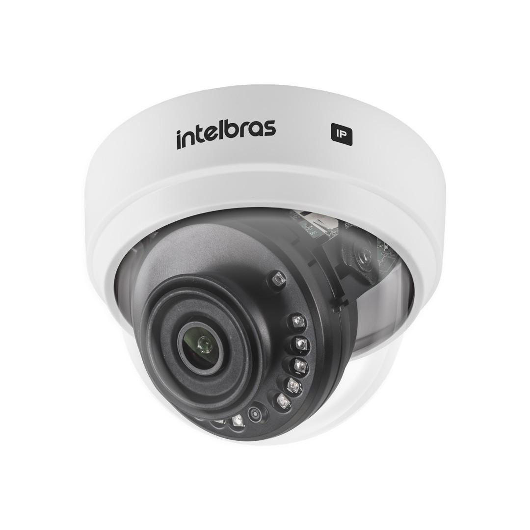 Câmera de segurança dome Intelbras com visão noturna infravermelha
